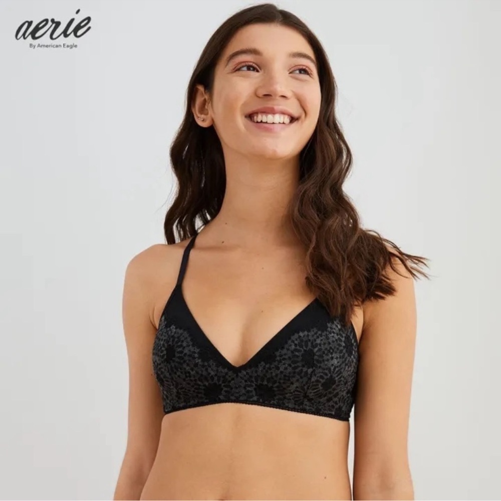 Aerie Real Happy Wireless Lightly Padded bra 38D NWT